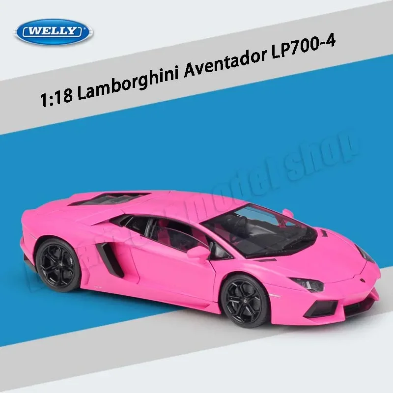 Оригинальная модель автомобиля WELLY 1:18 Lamborghini из литого сплава коллекционные
