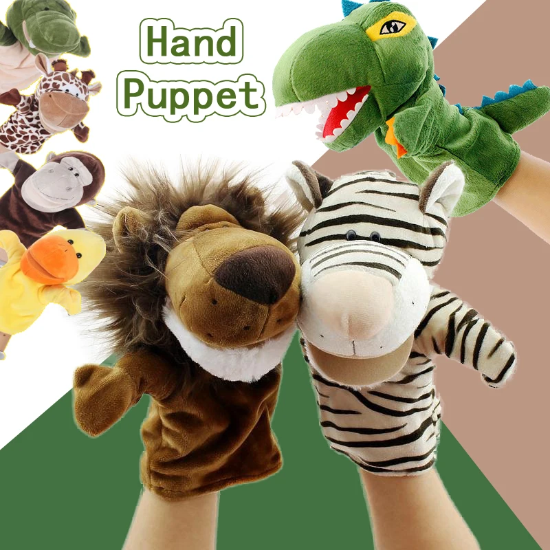 Finger Puppets for Adults Toys Stuffed Animals Dolls Frog Plush Toy Baby Toddlers Story Boy Girl Kids Children Gift Shark Puppet