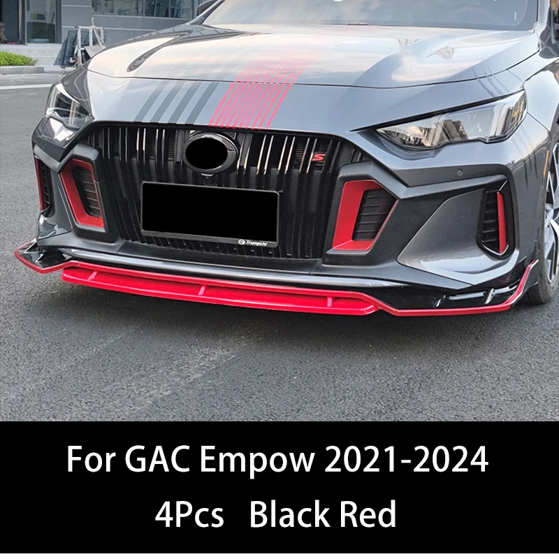 

Спортивный аксессуар для GAC Empow 2021-2023, аксессуары для модификации переднего бампера, раздельная губа, комплект для тела, спойлер, диффузор, дефлектор