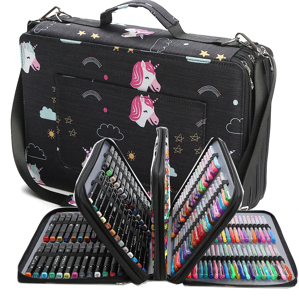 Carrying Bag 264 Slots Large Capacity Marker Case For Prisma