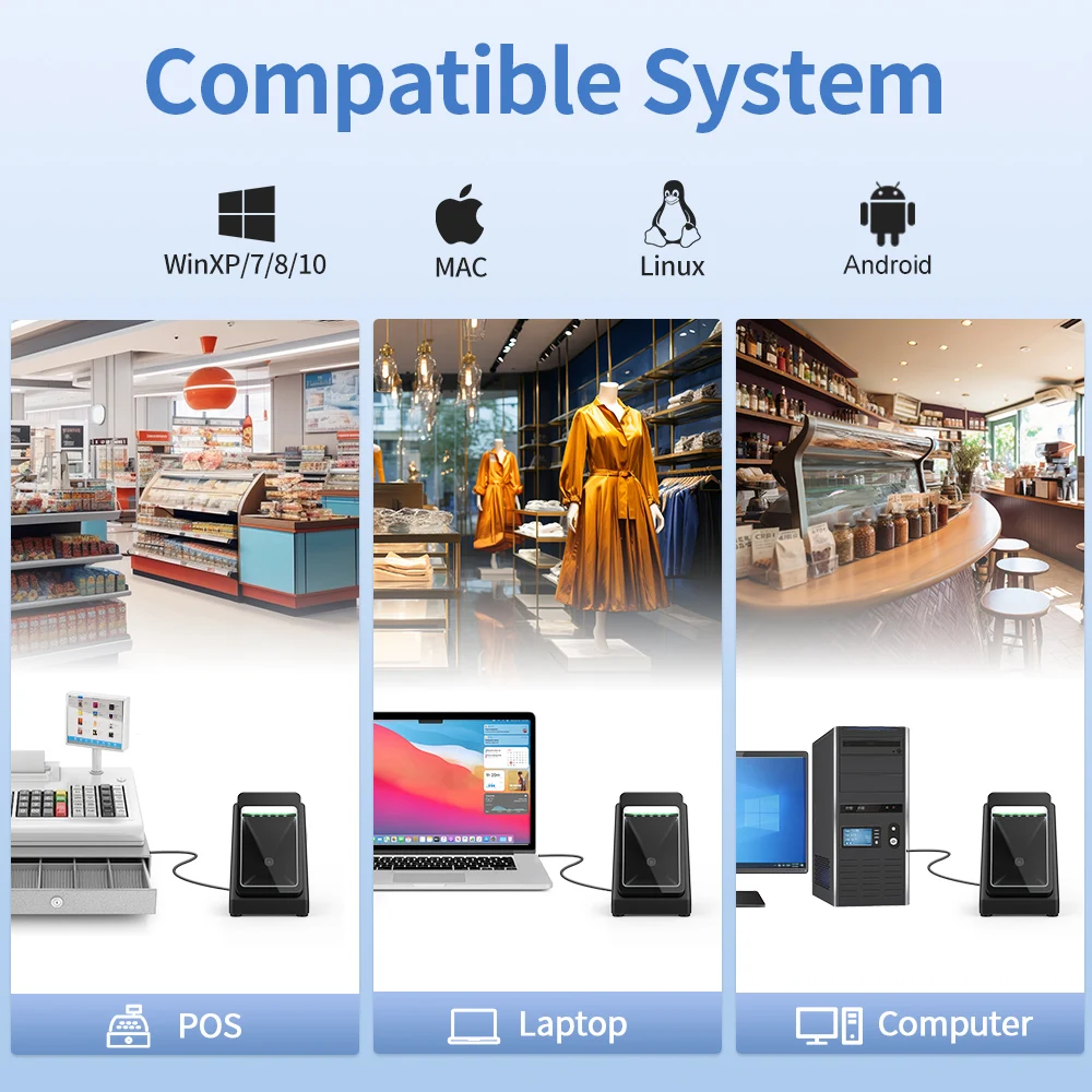 Фото GTCODESTAR GT-610A Коробка для электронной оплаты Беспроводные настольные сканеры Таблица считывания 1D Qr-кодов Сканер штрих-кодов 2D-считыватель штрих-кодов Платформа для №5