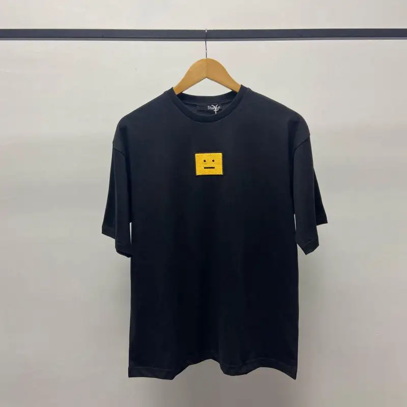 

Ac studios Classic Smiley Logo T Shirt Men Women Fashion Brand Loose Casual Short Sleeve Hip Hop Couple T Shirts