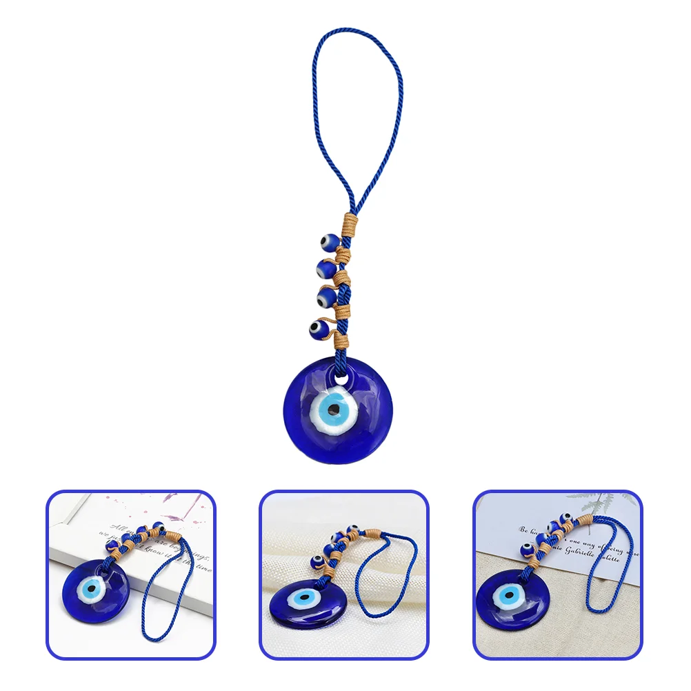 

Eye Evil Turkish Keychain Key Charms Lucky Blue Turkey Decorations Ornaments Elephant Jewelry Glassbead Ring Charm