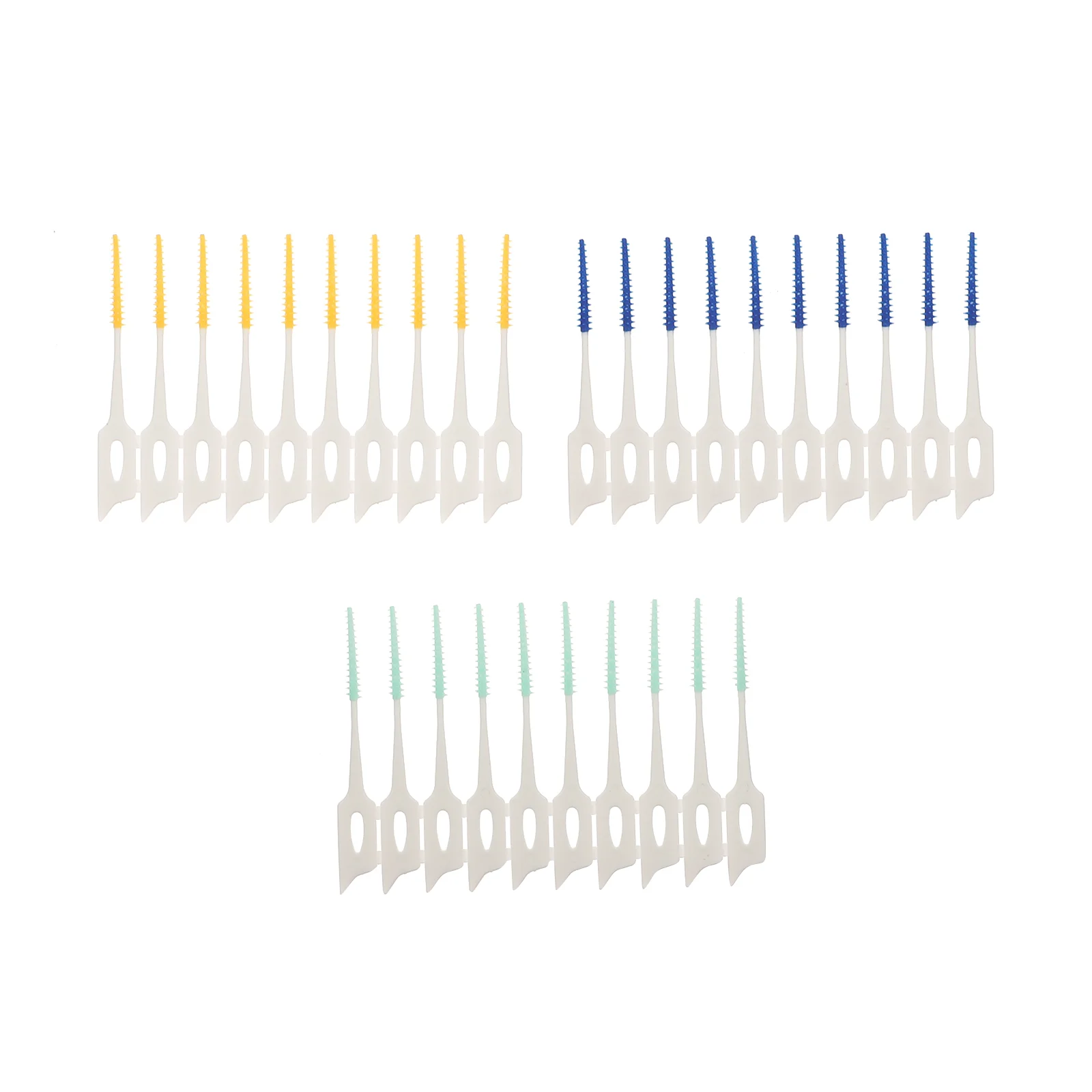 

60pcs Interdental Brush Toothpick Flossing Cleaners Hygiene Brush Cleaning Tool for Deep Clean Health Care