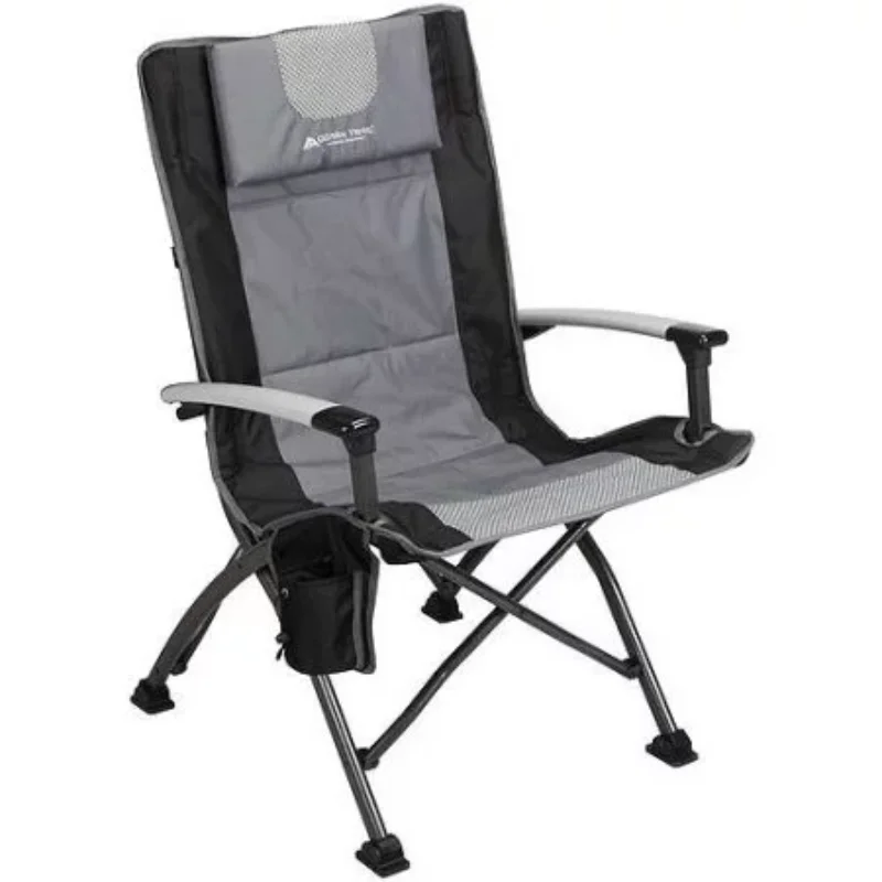 

Ozark Trail High Back Camping Chair, Pink with Cupholder, Pocket, and Headrest, Adult Portable Chair Beach Chairs Outdoor