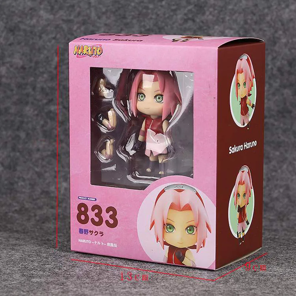 ПВХ экшн-модель Bandai Naruto Sakura Q Version 833 игрушки кавайная кукла фигурка украшение для