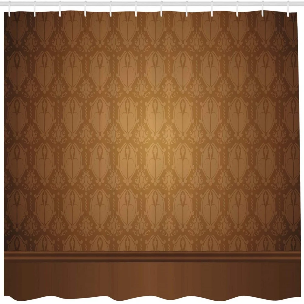 3D занавеска для душа средневековые мотивы в викторианском стиле классический