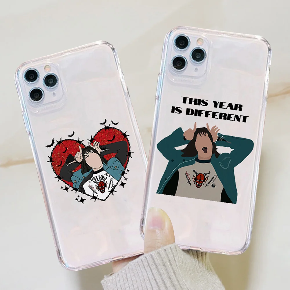

Stranger Things Eddie Munson Phone Case for iPhone 11 12 13 Pro Max 7 8 Plus 12 Mini 12Pro XS Max XR SE Capa Clear Cover Fundas