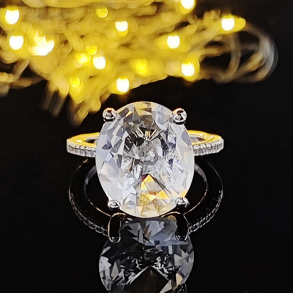 2022 New Arrival Fashion silver color designer Oval Engagement Ring For Women Anniversary Gift Jewelry R5314 2022 New Arrival Fashion silver color designer Oval Engagement Ring For Women Anniversary Gift Jewelry R5314