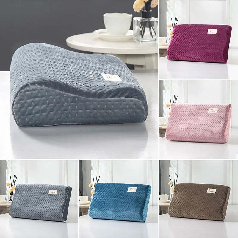 

Latex Pillowcase Memory Foam Orthopedic Latex Pillow Cover Cotton Winter Warm Sleeping Pillow Protector Adult Kids Pillow Case