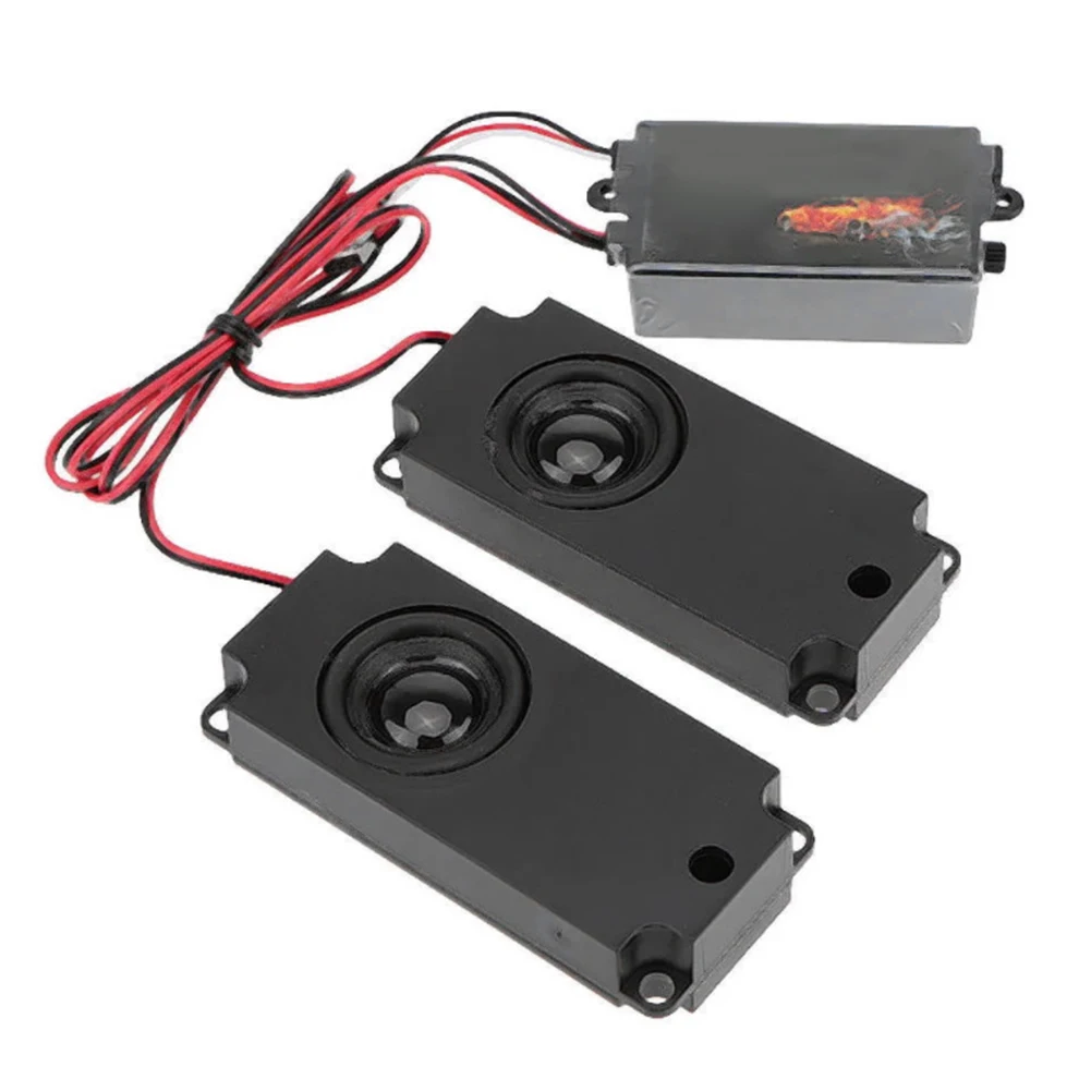 

DIY Model Group Adjustable Volume 10 Effect Engine Sound Simulator Accelerator Linkage Motor Black Truck For 1/10 RC Crawler