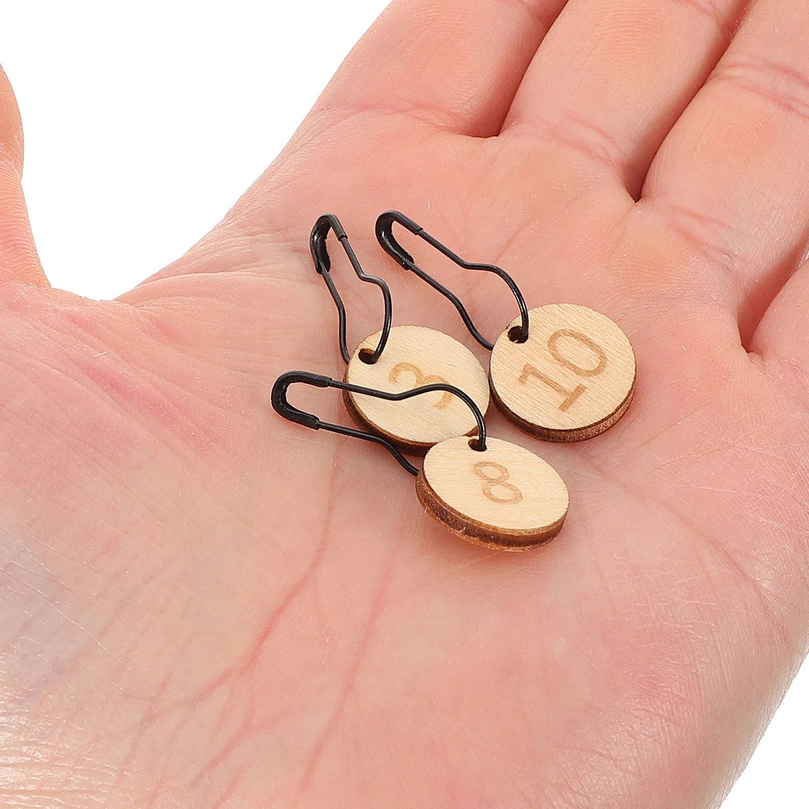 10 шт. аксессуары для вязания из шерсти резные деревянные маркеры крючком