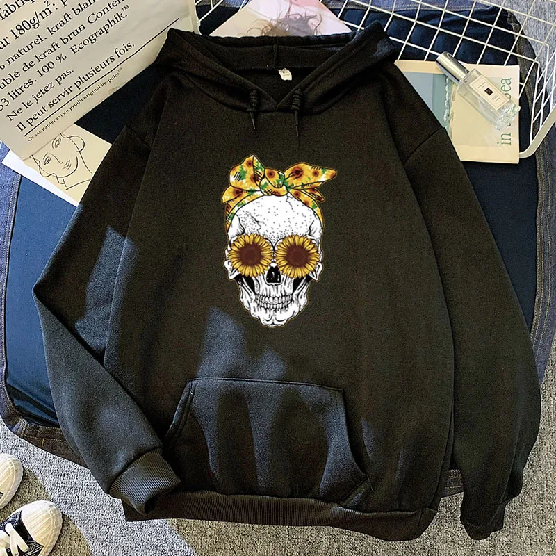 

Goth Demon Oversize Skull Y2k Sweatshirt Kawaii Cartoons Hoodies Tee Top Grunge Hoody Winter Women Vintage Grunge Hoodies Punk