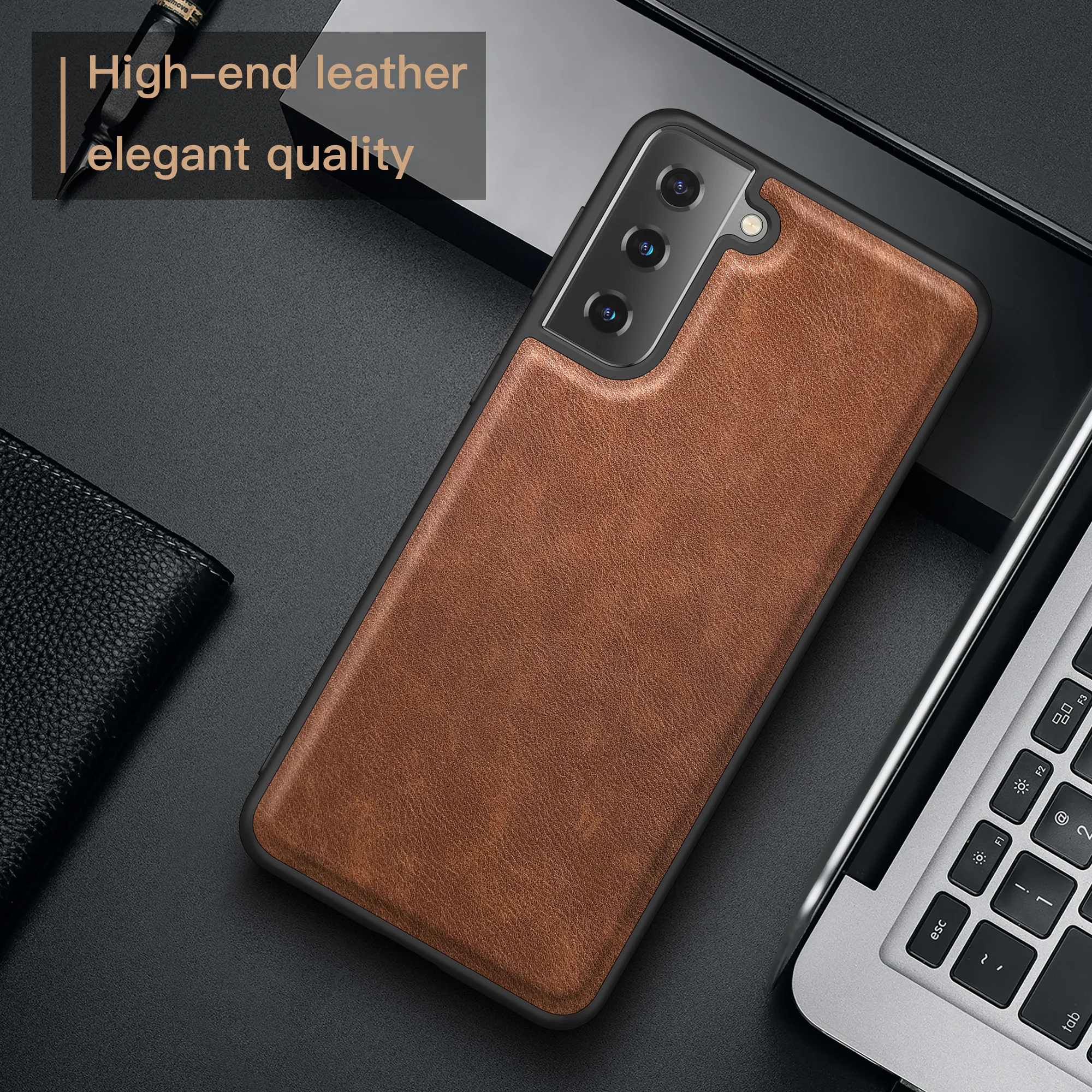 

Samsung Galaxy S21 Case Luxury Vintage Leather Skin With Phone Cover For