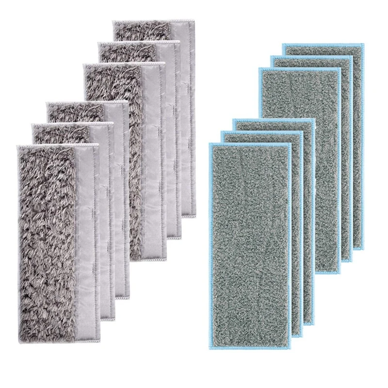 

12Pcs Replacements Washable Wet Mopping Pads Dry Mopping Pads For Irobot Braava Jet M6