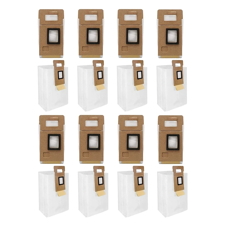 

16 Pack Dust Bags Replacement Fit For Xiaomi Roborock S7 S7+ Vacuum Cleaner Auto-Empty Dock 3L Large Capacity
