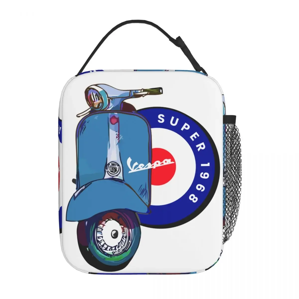 

Vespa 1968 супер скутер Merch изолированная сумка для ланча для пикника