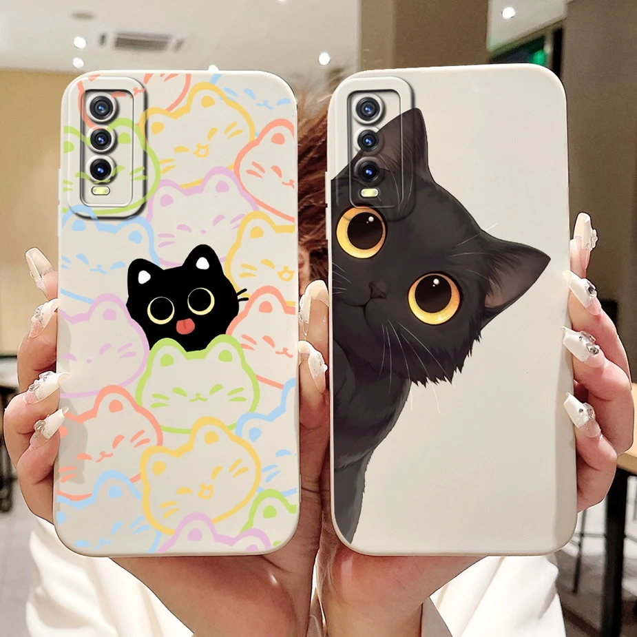 For Vivo Y20 Y20i Y20s Y20t Case Y11s Y12s Y12a Luxury Candy Painted Phone Cover Y 20 i VivoY20 s Soft Fundas