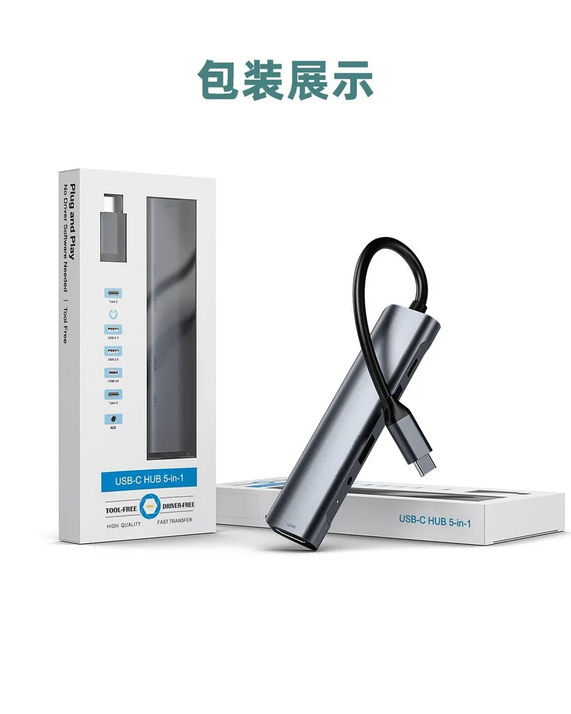 Адаптер 5 в 1 с портом USB C на HDM 3 0 PD для IPad Pro 11/12.9 Samsung Dex Station MacBook