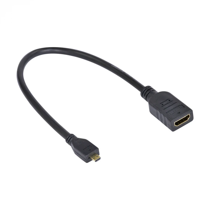 

30 cm Full HD Micro HDMI X HDMI Femea Adapter Cable