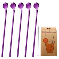 21 82 5cm flowers stainlesssteel creative mixing cocktail stirrers sticks for wedding party bar swizzle drink mixer bar straw