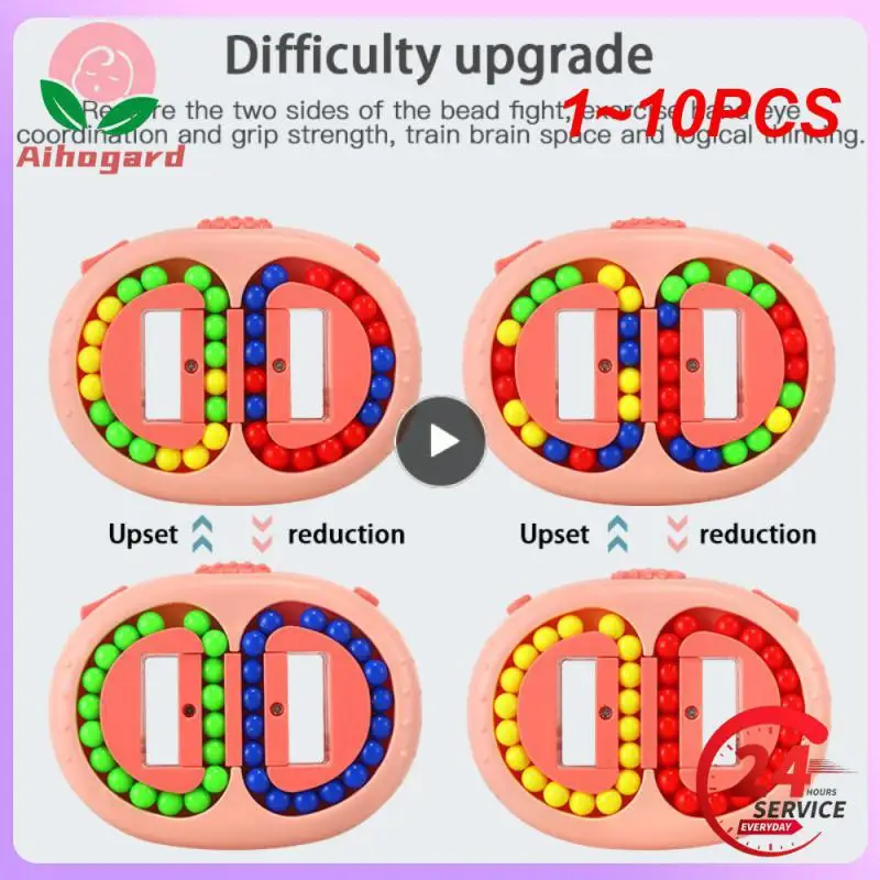

1 ~ 10 шт. вращающаяся забавная игрушка-антистресс для пальцев, спиннинг из бисера, пазлы, топ, игрушки для снятия стресса, подарок, развивающая игрушка