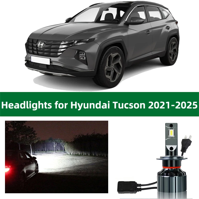 

Лампы для фар Hyundai Tucson 2021 2022 2023 2024 2025 светодиодные фары Tucson 4 ближнего света дальнего света аксессуары для ламп освещения
