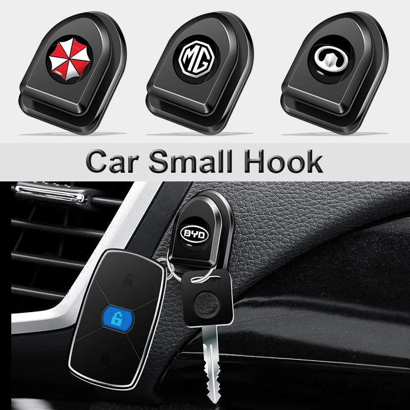 

4pcs Car Interior Stowing Tidying Small Hook Sticker for Nismo Nissans Tiida Teana Skyline X-Trail Qashqai Almera Accessories