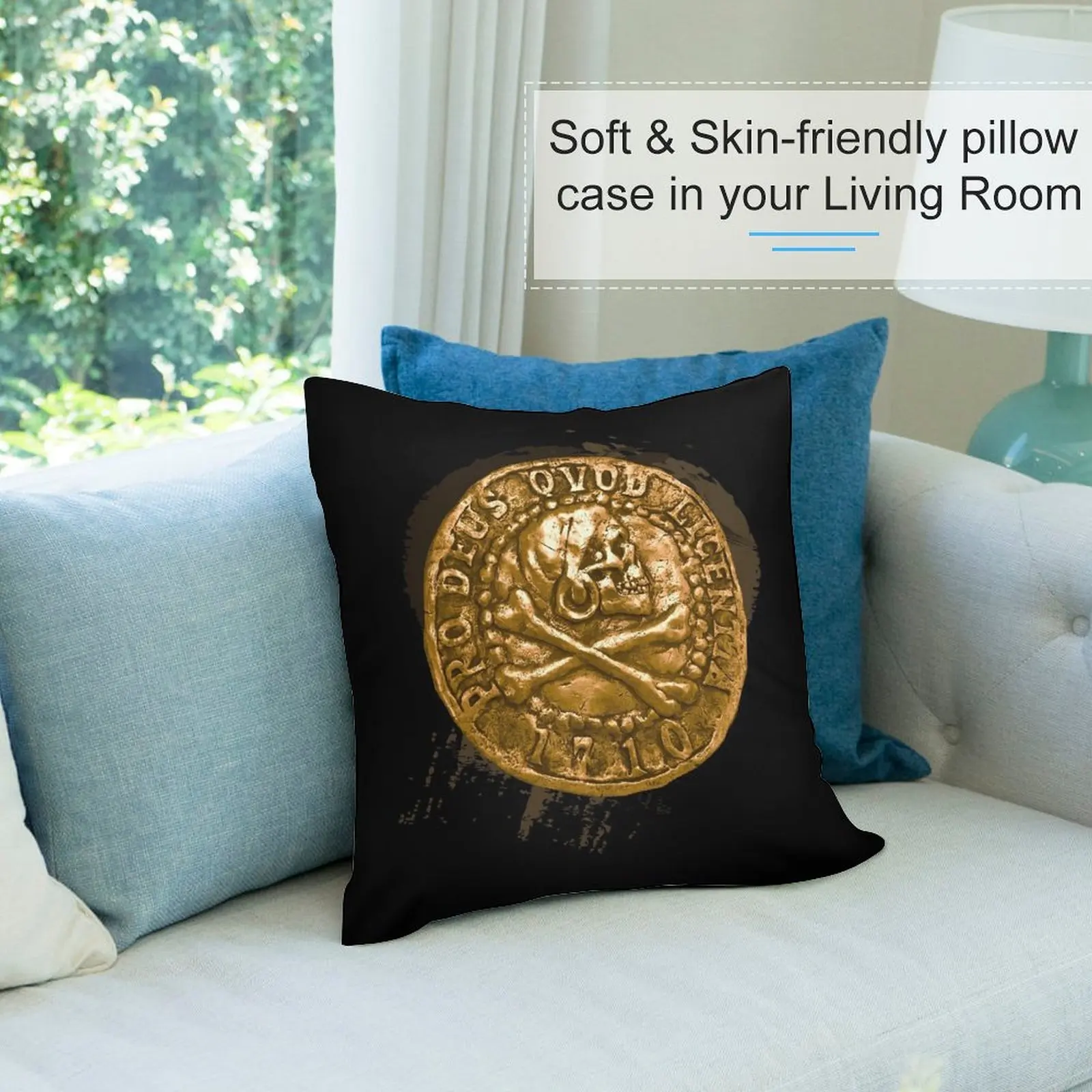 Декоративные наволочки с изображением монет пиратской монеты для диванов