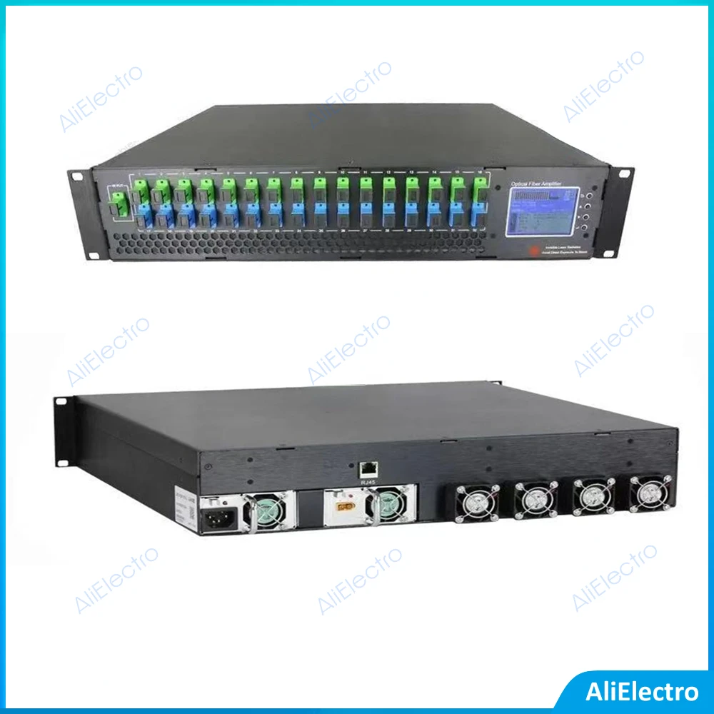 

1550nm Fiber Amplifier CATV FTTH EDFA 16*23db Output + WDM (Optical Wavelength Division Multiplexing)