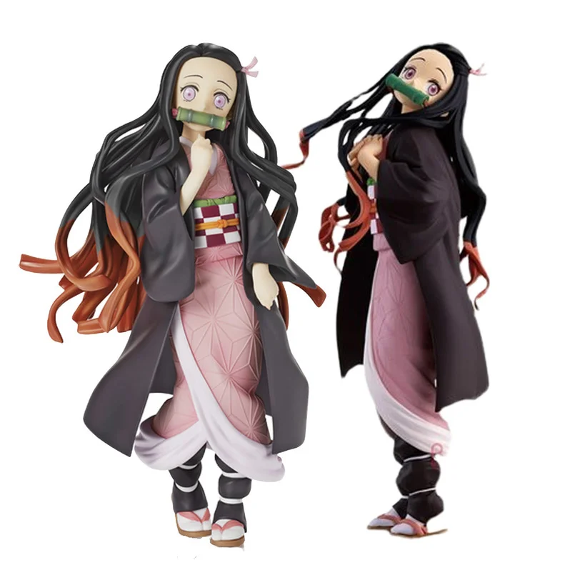 

23 Demon Slayer Anime Figure Kamado Nezuko Kamado Tanjirou Zenitsu Car Decoration PVC Action Figure Toys Kid Gifts