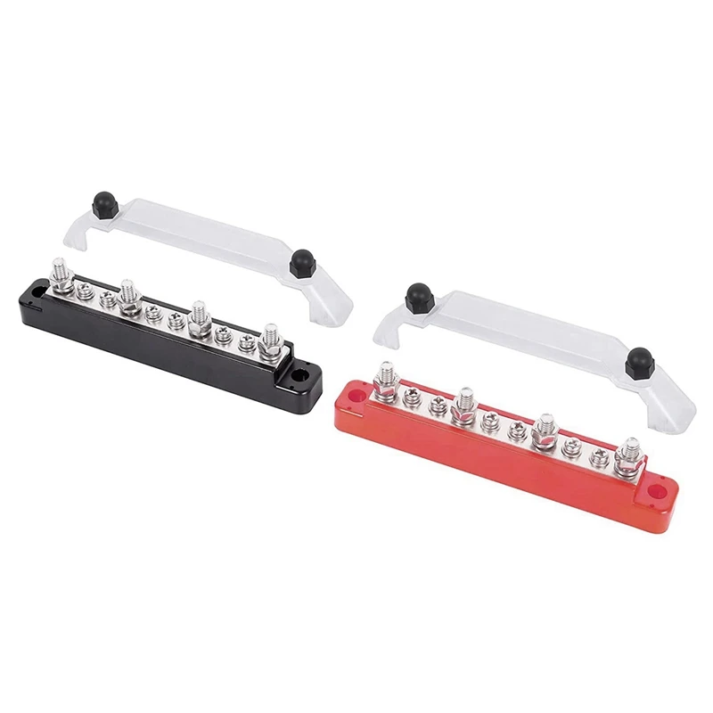 2 шт. положительный отрицательный распределительный блок питания шины 4 X M6