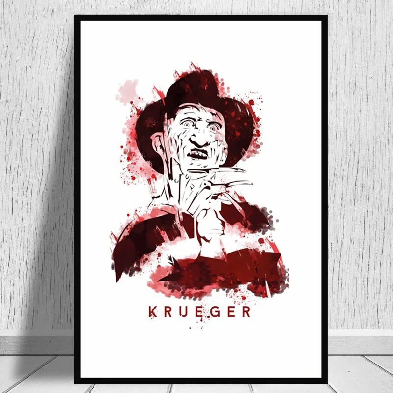 

Movies Horror Character Voorhees Krueger Collage Posters And Prints Pictures On The Wall Movie Art Decorative Home Decor Quadro
