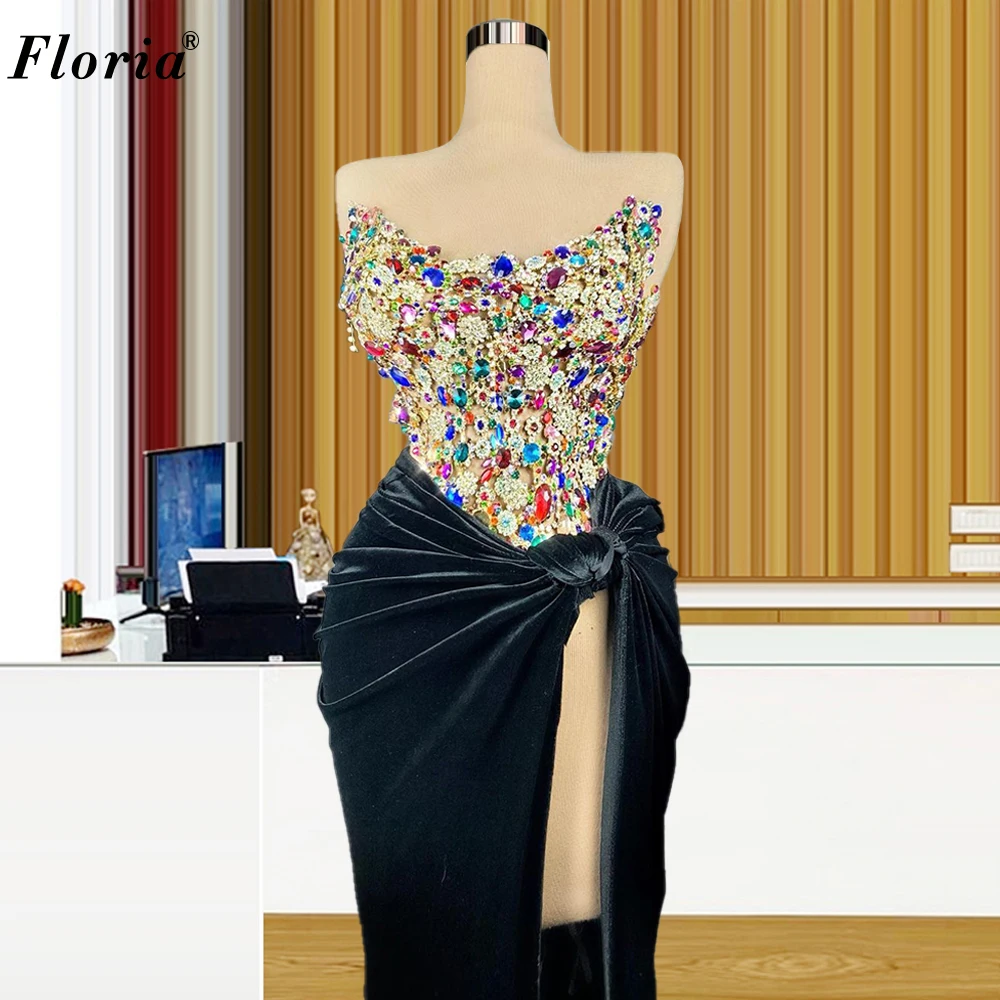 

Женское вечернее платье-русалка, разноцветное платье без рукавов, роскошное платье для выпускного вечера, 2022