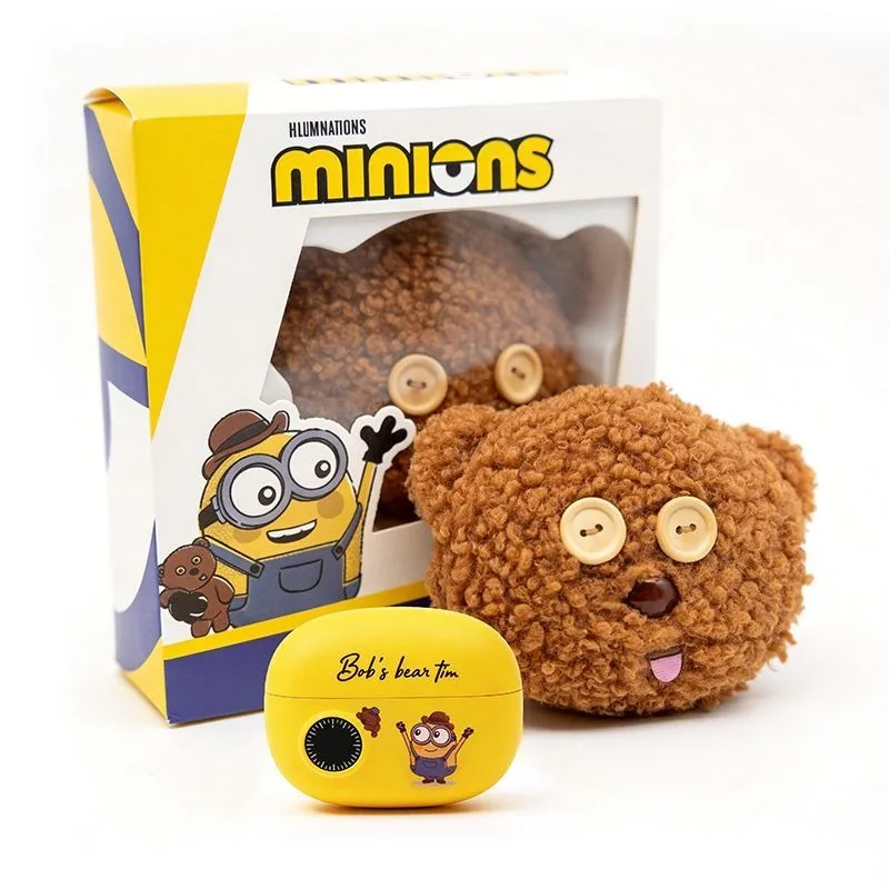 Фото Беспроводные Bluetooth-наушники Minion с клипсой на ухо, с аниме-принтом, милые, для игр и спорта, подарки на праздники №2