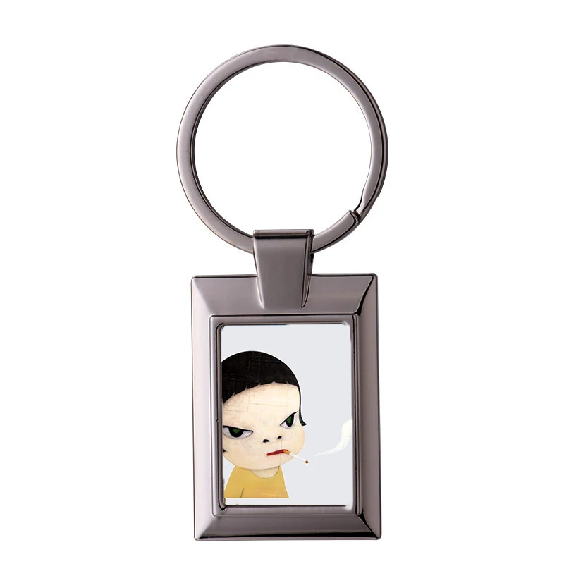 

Yoomo Nara Smoking Girl Bzy Keychain Ring Jewelry Accessory Customize Fashion Heart Keyring