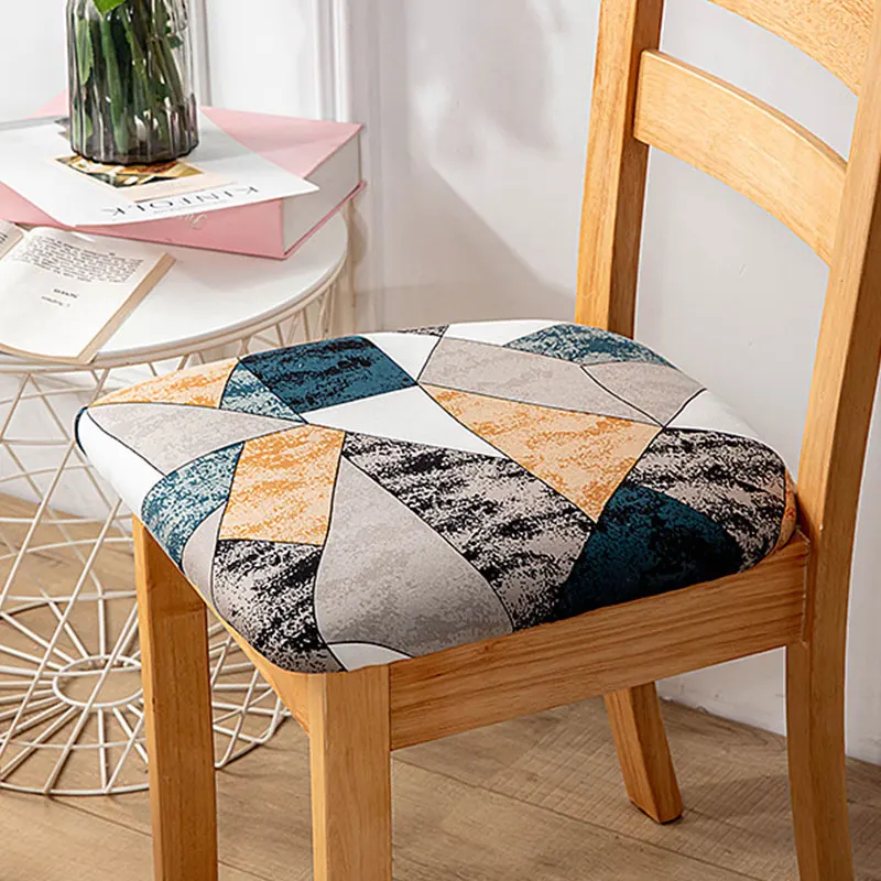 

Printed Stretch Chair Cover Elastic Seat Chair Covers Office Chair Slipcovers Restaurant Banquet Hotel Home Decoration