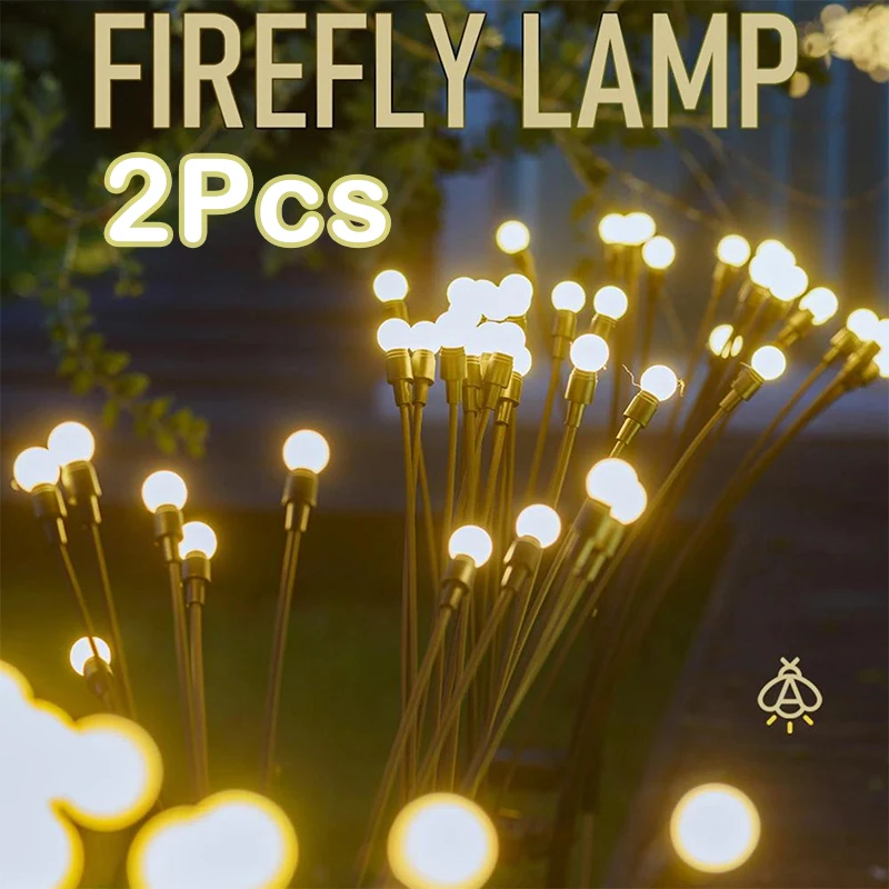 

2/1pcs Solar Led Lamp Garden Sunlight Powered Waterproof Landscape Lights Firework Firefly Lawn Lamps Home Country Decoration