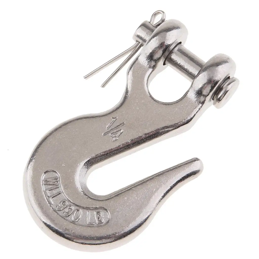 

1/4 '' Stainless Steel Winch Hook Hook for Hoists Trailer Boat Winch Rope Hoist