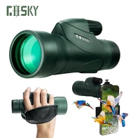 gosky piper 12x55 hd monocular with bak4 prism lightweight monoculars for bird watching hiking traveling waterproof telescope