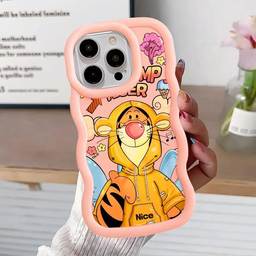 Disney Stitch Pooh Case for OPPO A5s A5 A7 A9 A11 A15 A12 A17 A16e A33 A53 A54 A57 A38 A17k A58 4G A32 A31 Silicone Soft Cover