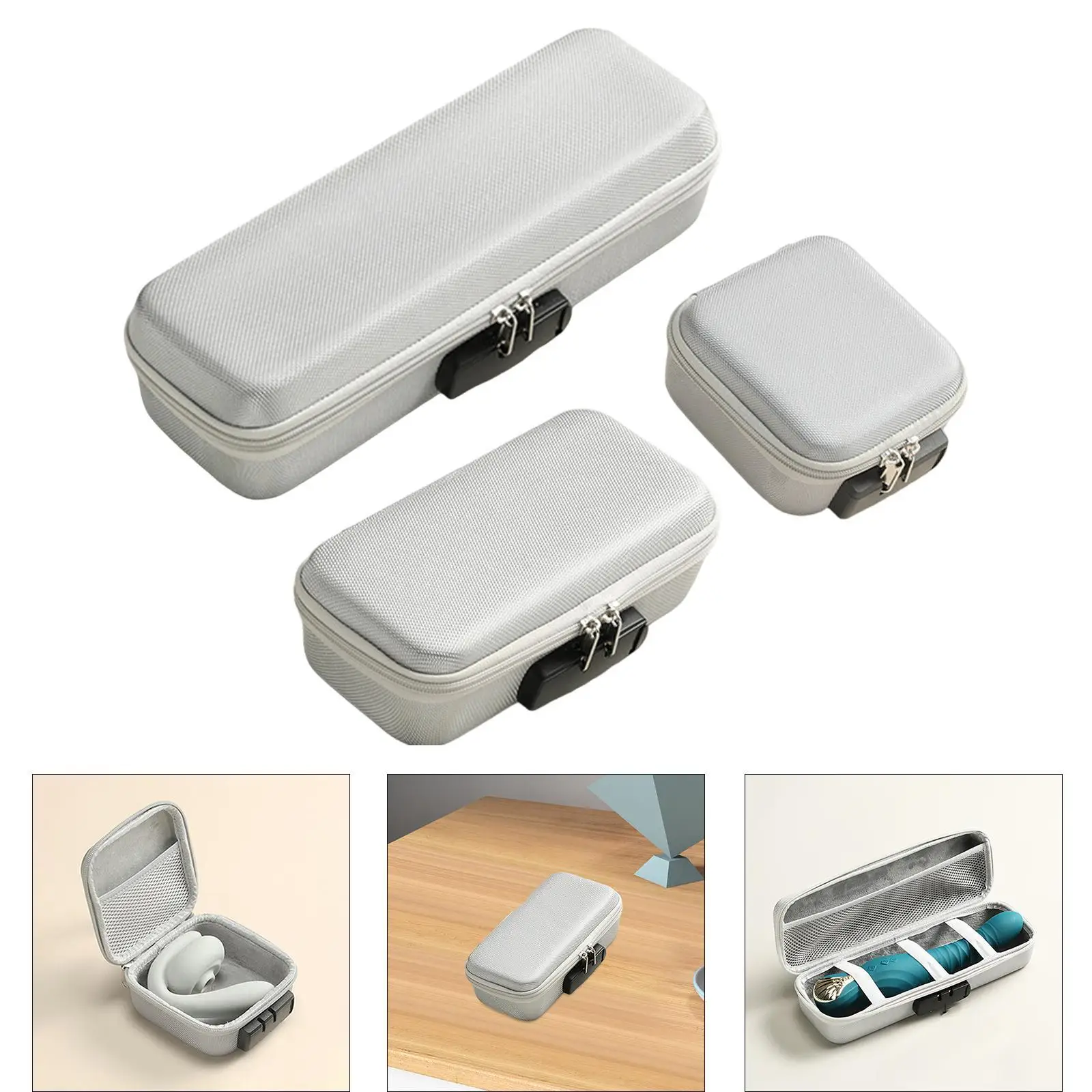 Чехол для хранения с замком и коробкой игрушек на молнии паролем запираемая