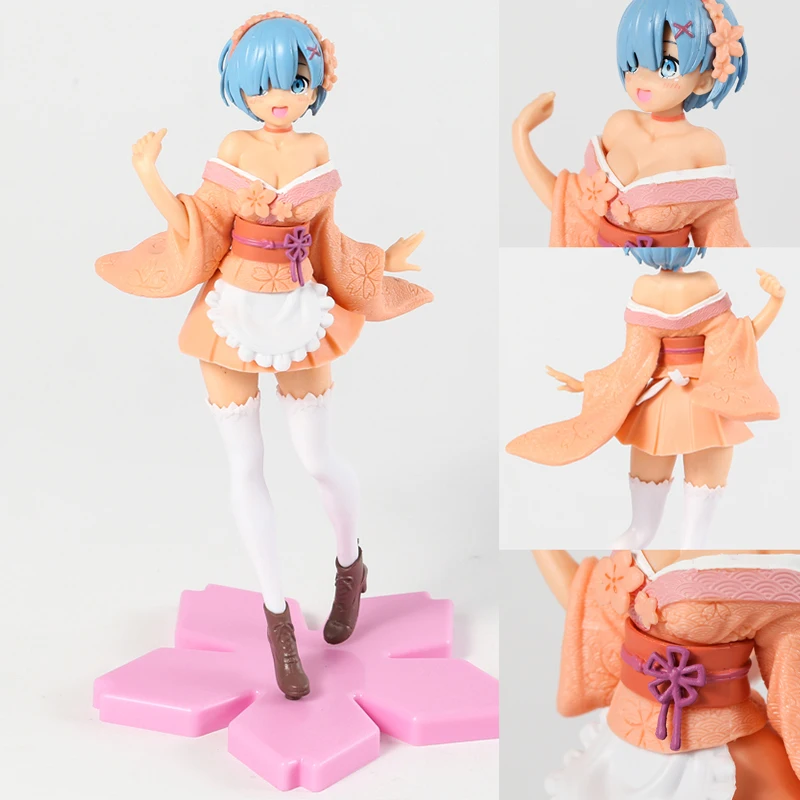 Re:Zero REM драгоценный Сакура версия-фигурка из ПВХ Коллекционная модель игрушки