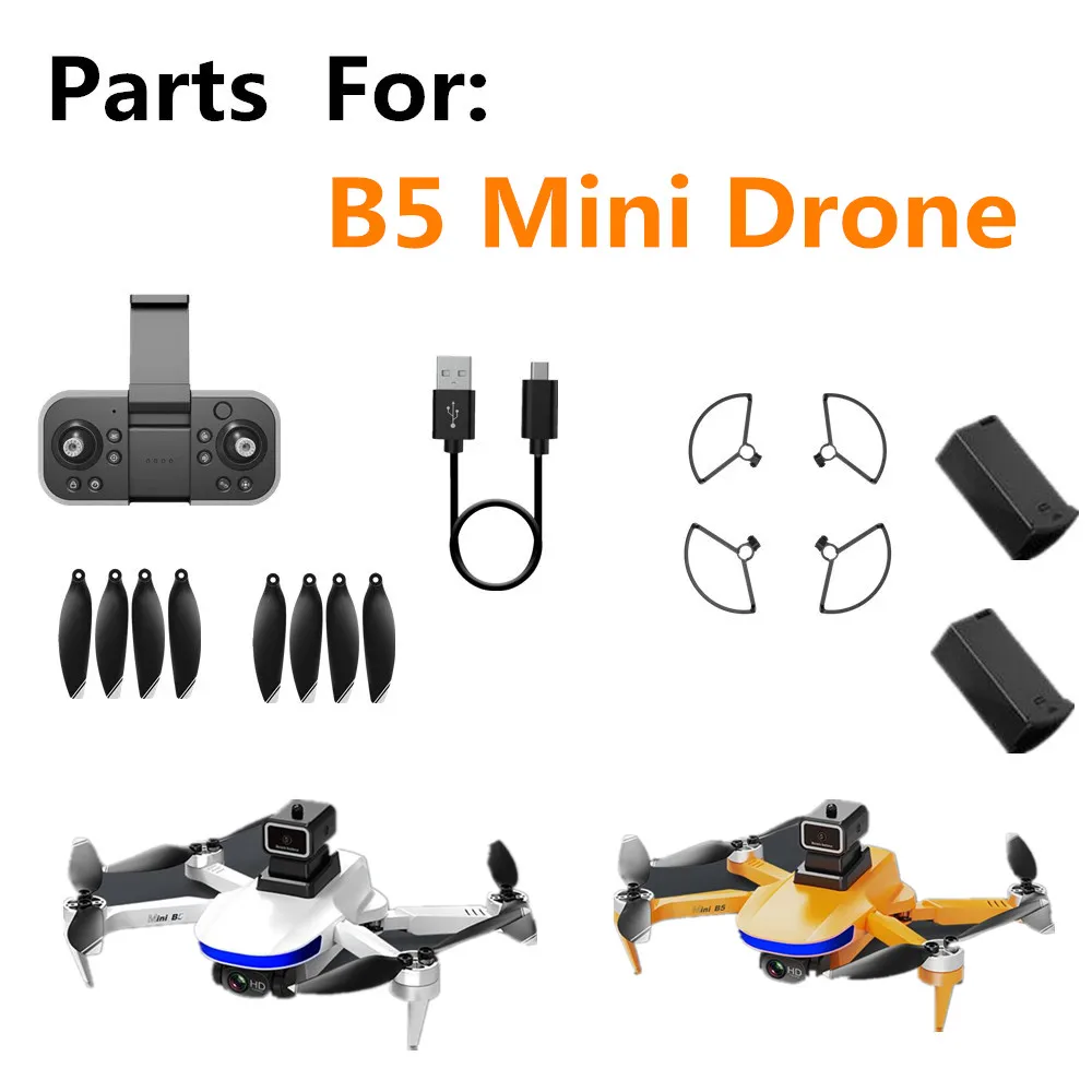 

B5 Mini Drone Battery Propeller Maple Leaf / LSRC B5 Mini Drones Spare Parts Original Accessories 3.7V 1600Mah