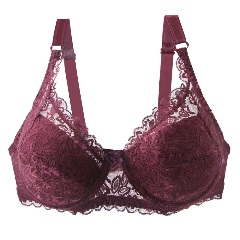 

Nouvell Seamles Sexy Lace DEF Cup Bra Plus Size Lingerie Push Up Underwear BH Backless Bralette For Womens