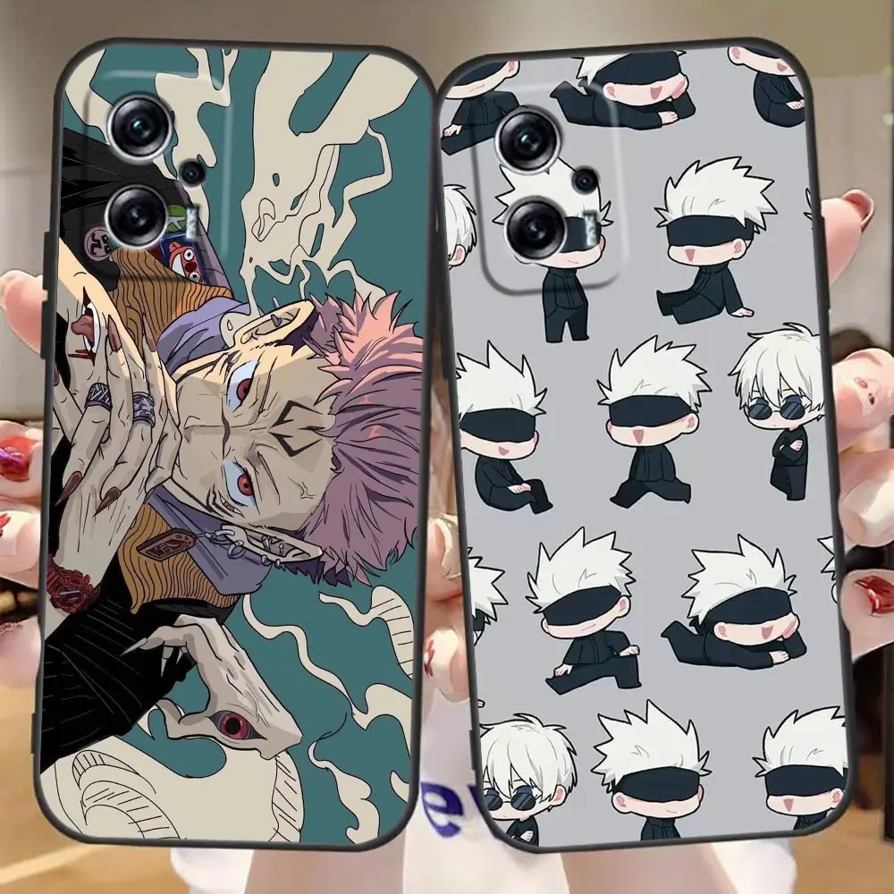 

Jujutsu Kaisen Merch Cover Phone Case Funda For Redmi Note 11 11S 11E 11T 7 8 12 8T 9 9S 9T 10 10S Pro Plus 4G 5G Carcasa Case