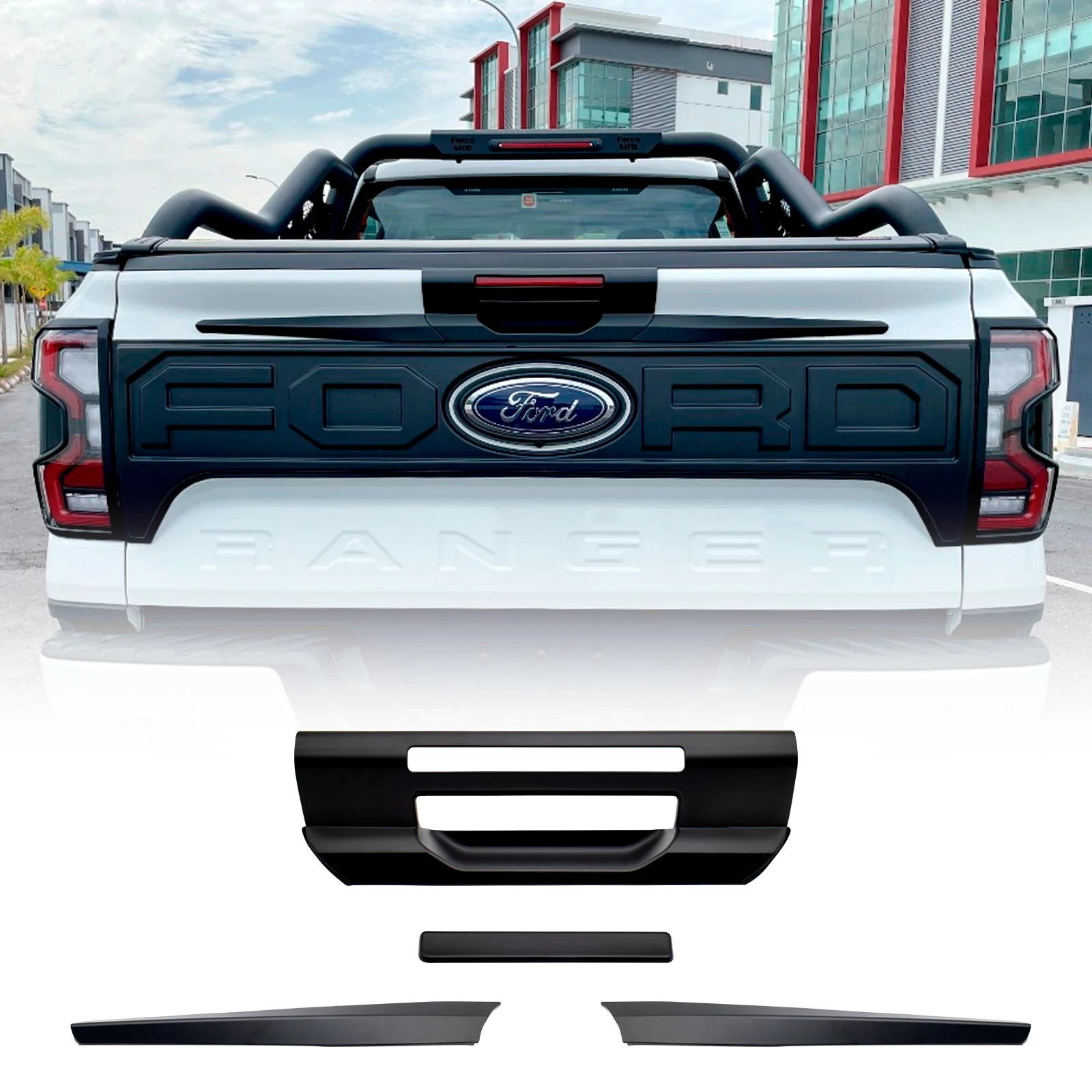 

Tailgate Handle Cover for Ford Ranger 2022 2023 Year New Models XLT XLS XL Door Handle Cover Decorative Car Accessories No Hole