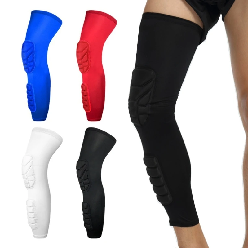 

E8BF Honeycomb Soccer Shins Guards Football Shields Legging Shins Guards Knee Pad Leg Sleeve Protective Gear Shank Protectors