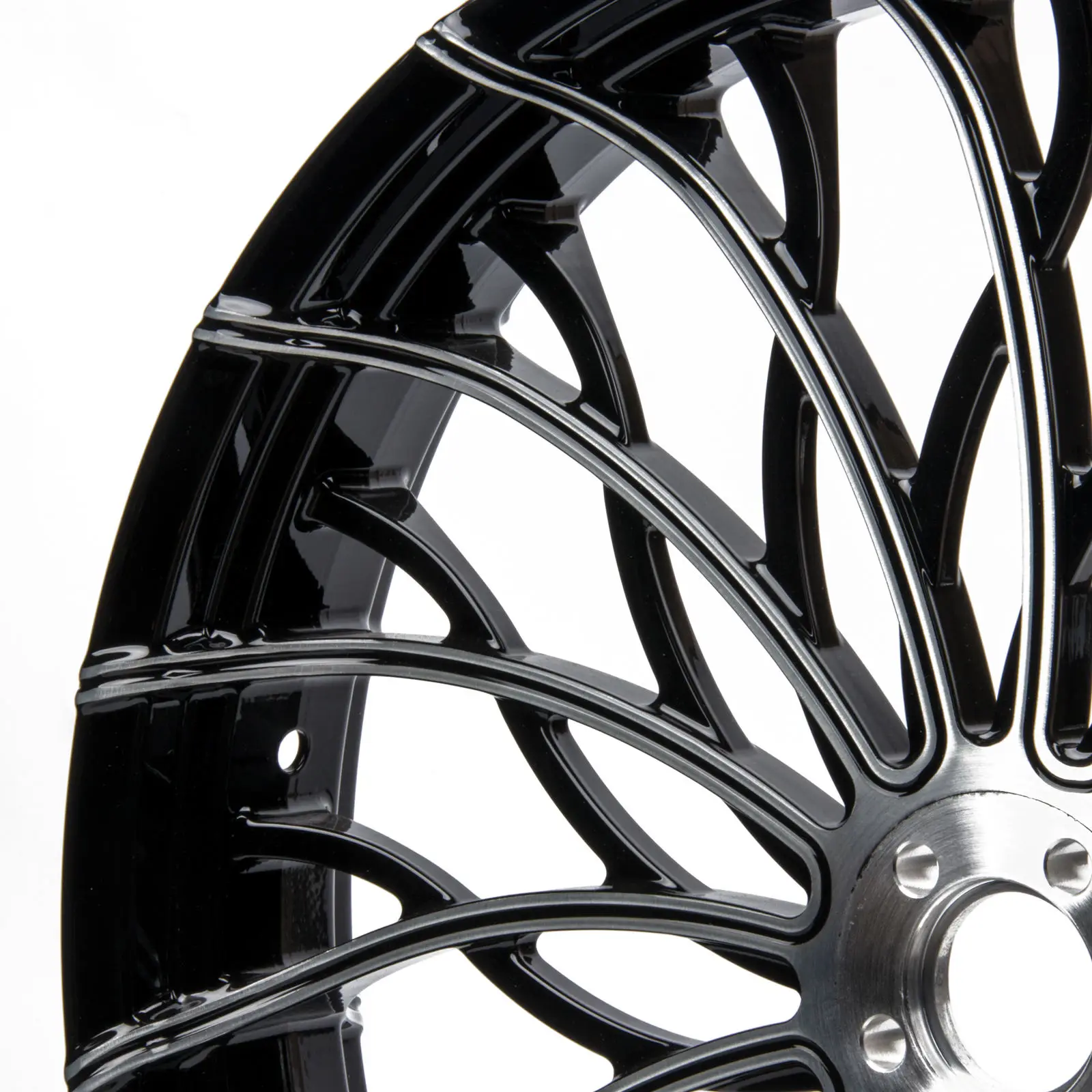 Фото Запчасти для мотоциклов: 3D-кованые передние и задние колеса Wave CNC черного цвета для Fat Boy Breakout 2018-2024 из алюминиевого сплава 6061-T6 №4