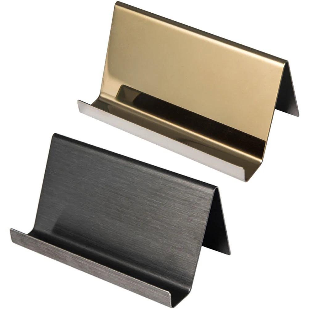 

Holder Business Stand Case Organizer Display Namemetal Wedding Table Holders Credit Rack Steel Stainless Desk Deck Sign Memo